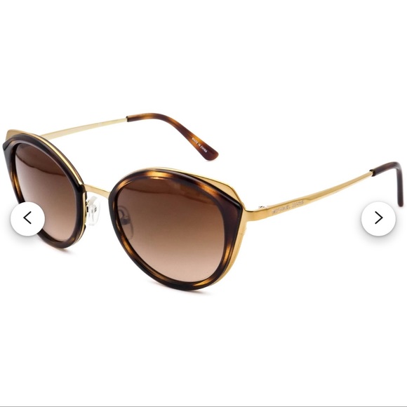 Michael Kors  Sunglasses MK 1029 Charleston Brown Cateye Shape Tortoise - Picture 4 of 12